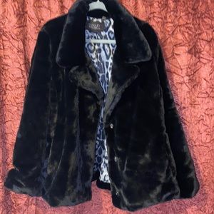 Badgley Mischka plus size faux fur coat 3x